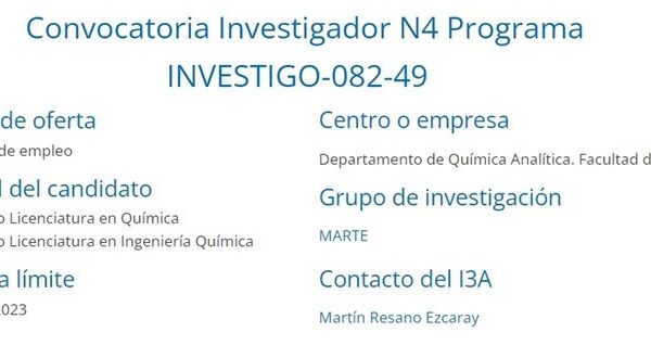 Call for Researcher N4 Program INVESTIGO-082-49